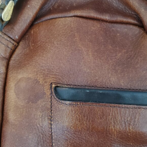 Master-piece All Leather Crossbody Sling – Made in Japan (Brown/Black) - Picture 8 of 8